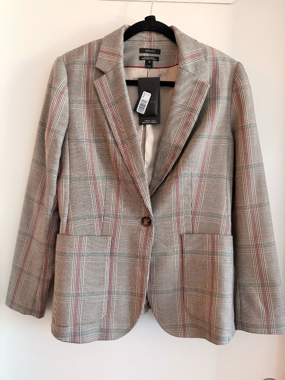 RW&CO Plaid Blazer